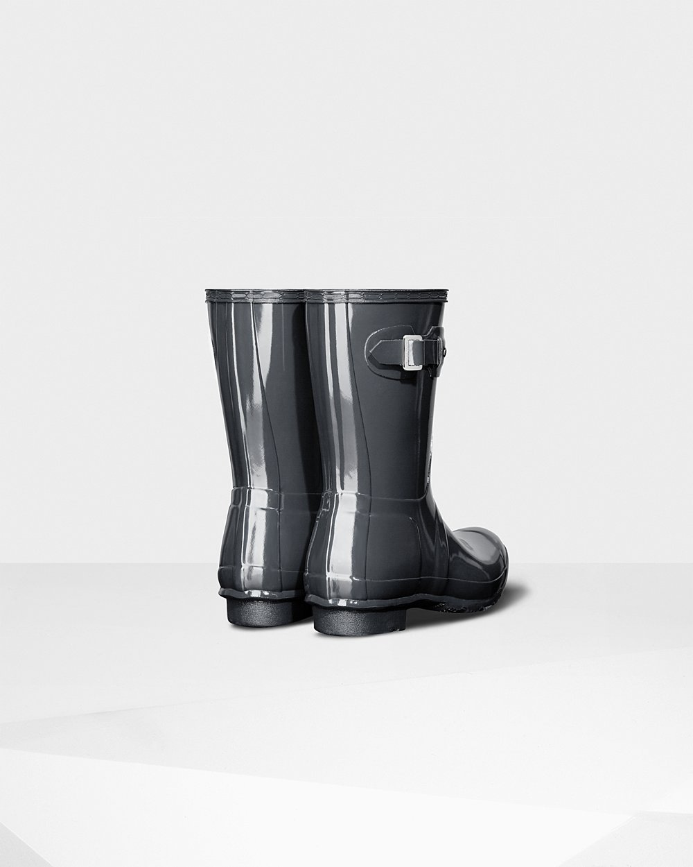 Botas De Cortas Original Gloss Hunter Mujer - Grises - 958407CJA